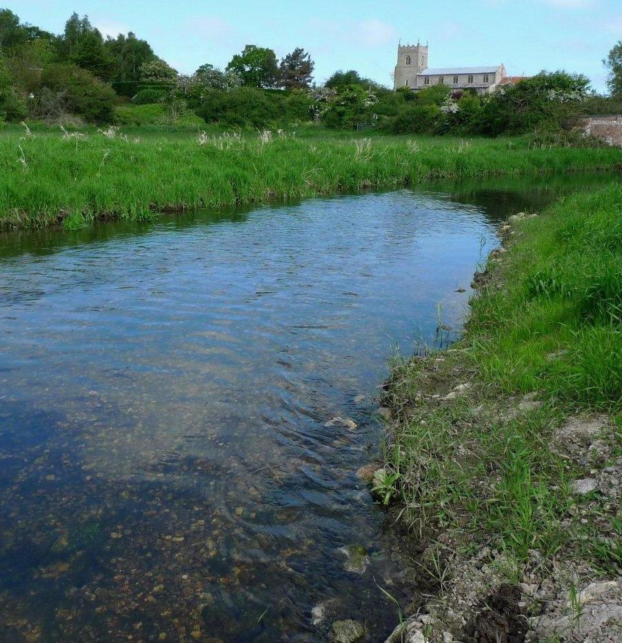 Habitat enhancements on River Glaven at Wiveton