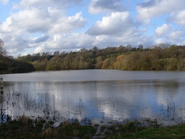 Weir Wood Reservoir - View to north-west from the bird hide on Legsheath Lane.