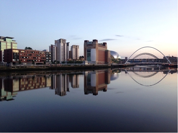 Photograph of bridges over the River Tyne in Newcastle
