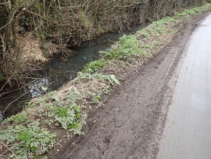 An example of a Drainage Ditch.