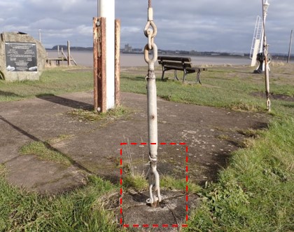 An example of Stanchions and Anchors.