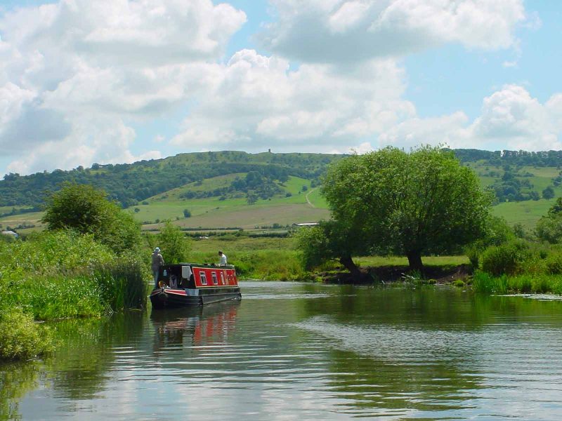River Avon with Bredon Hill in the background