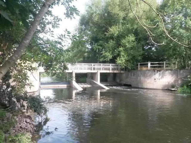 Fish pass on River Sowe at Stoneleigh